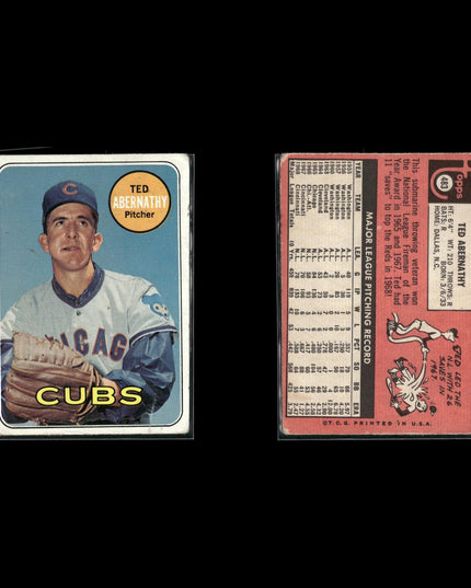 12-Card Lot Vintage 1969 Topps Baseball | MLB Baseball Trading Cards • Poor MLB