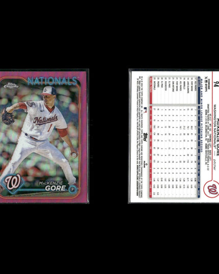 2024 Topps Chrome Pink Refractors Lot (6) Stars – Springer, Swanson, More