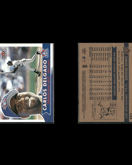 Carlos Delgado 6-Card Lot Toronto Blue Jays Power 1B Icon