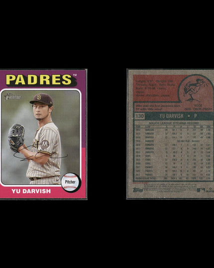 Yu Darvish 4-Card Lot San Diego Padres All-Star Pitcher