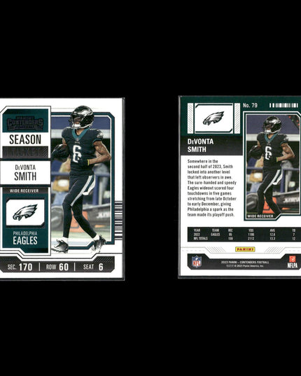 2023 Panini Contenders Football Lot (23) Stars, RCs, Inserts, Parallels