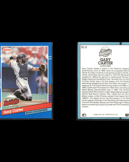 Gary Carter 12-Card Lot Montreal Expos HOF Catcher Icon