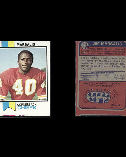 1973 Topps Football Lot (18 Cards) Vintage NFL Trading Cards