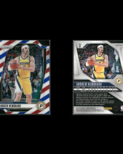2024-25 Panini Prizm Red White Blue Lot (5) w/ Kuminga, Dillon Brooks, Nembhard RC