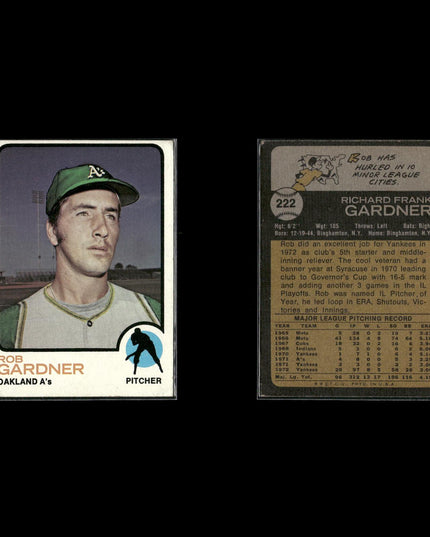 10-Card Lot Vintage 1973 Topps Oakland Athletics | MLB Baseball Trading Cards