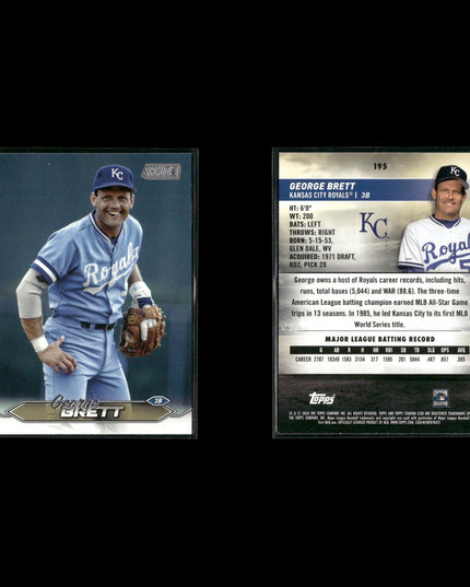 George Brett 10-Card Lot KC Royals HOF 3B 1980 MVP Legend