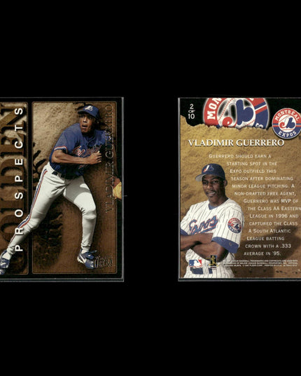 Vladimir Guerrero 8-Card Lot Montreal Expos HOF Power Bat