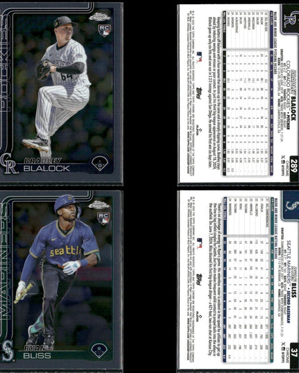 2025 Topps Chrome Rookie Lot (30) w/ Michael Harris II, Jace Jung, Seiya Suzuki RCs