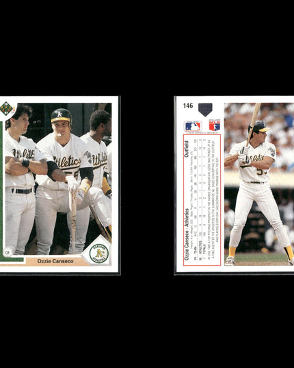 Jose Canseco 15-Card Lot A’s 80s-90s Slugger Collector Cards