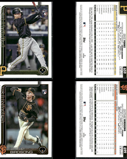32-Card Lot 2025 Topps Rookie Baseball | MLB Trading Cards • Near Mint Condition