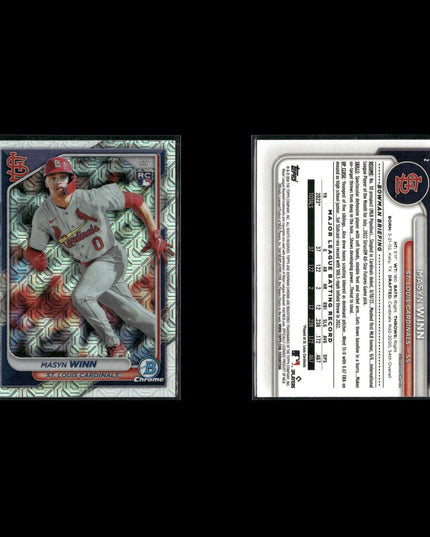 2024 Bowman Chrome Mojo Refractors Lot (6) Henry Davis, Masyn Winn, Yoshida RC