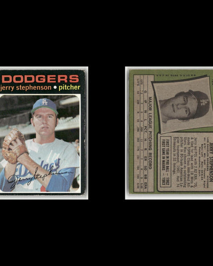 12-Card Lot Vintage 1971 Topps LA Dodgers | MLB Baseball Trading Cards Team Lot