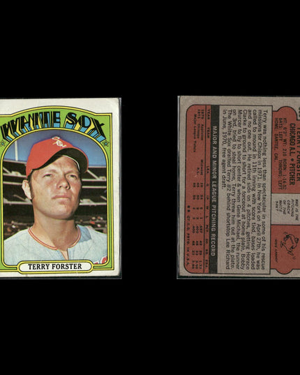 1972 Topps Chicago White Sox Team Lot (12 Cards) Vintage Baseball MLB