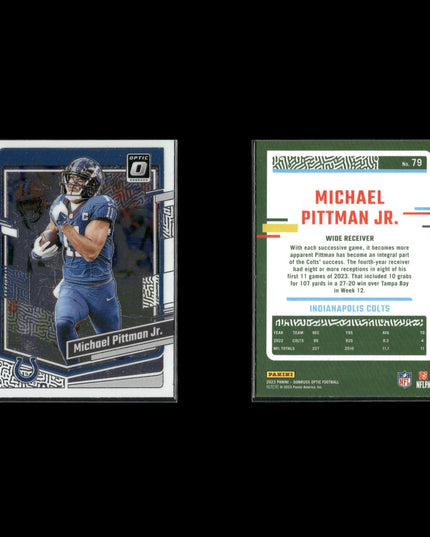 2023 Donruss & Optic Football Lot (18) Stars, RCs, Colts, Dolphins, More