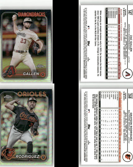 2024 Topps Chrome & Update Refractors Lot (29) RCs, Stars, ASG