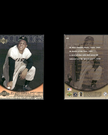 Willie Mays 6-Card Lot SF Giants “Say Hey Kid” HOF Legend