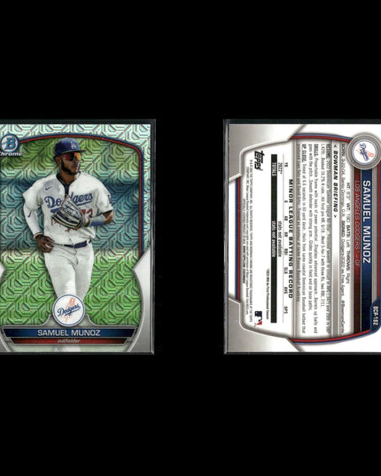 2023-24 Bowman Chrome Prospects Mojo Refractors Lot (7) Druw Jones, Lawlar, Mayer