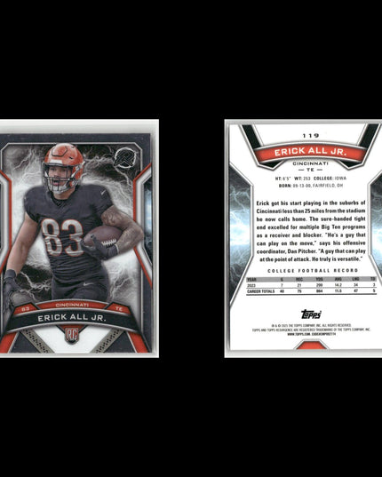 9-Card Lot 2025 Topps Football Resurgence | NFL Football Trading Cards Topps