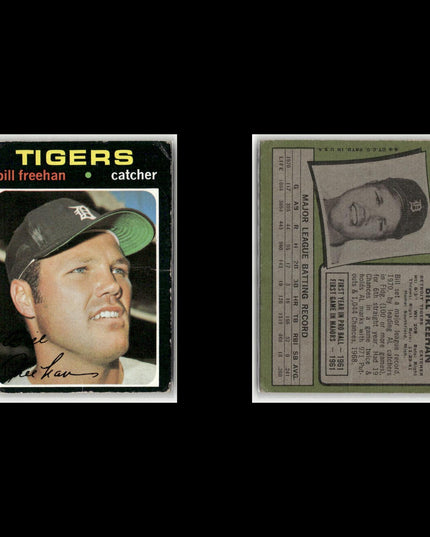 5-Card Lot Vintage 1971 Topps Detroit Tigers | MLB Baseball Trading Cards