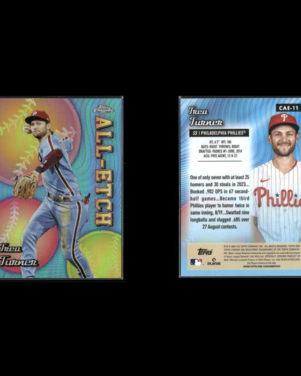 2024 Topps Chrome All-Etch Insert Cards Lot (8) Refractor Style MLB Inserts