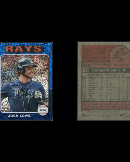 2024 Topps Heritage Chrome Blue Sparkle Baseball Lot (9 Cards) MLB