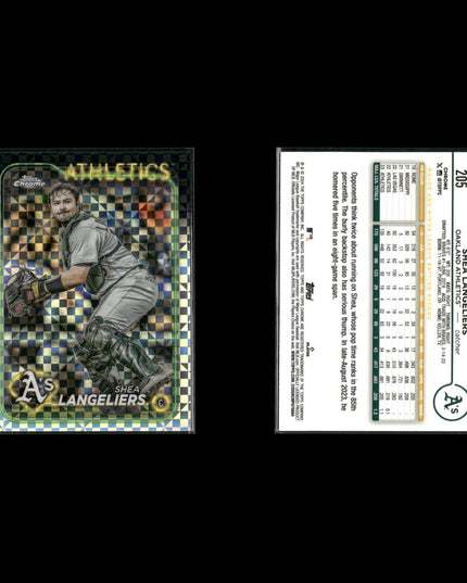 Shea Langeliers 4-Card Lot Oakland A’s Catcher Prospect