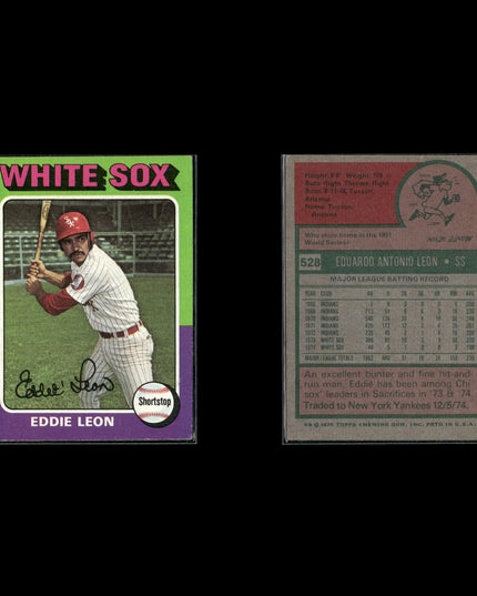 1975 Topps Baseball Lot (10) w/ Steve Garvey MVP, Rookie Infielders & Outfield RC