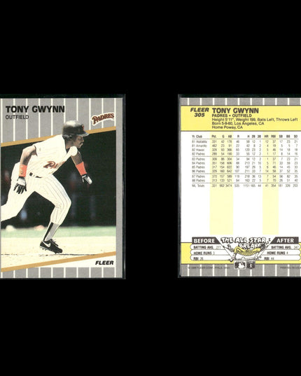 Tony Gwynn 12-Card Lot Padres HOF Batting Champ Legend