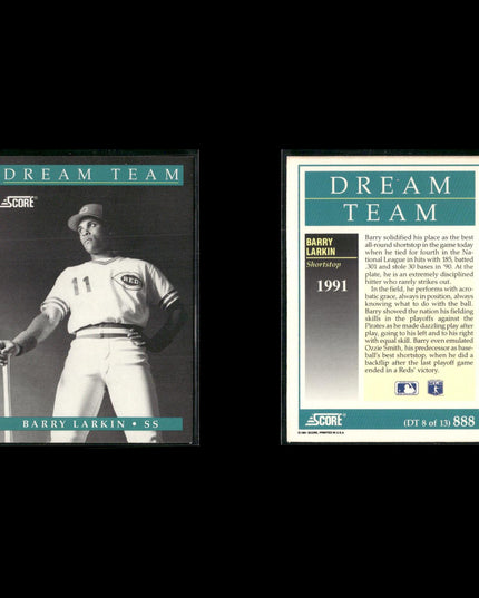 1991 Score Dream Team Baseball Card Set – 13 Cards – Stars & Hall of Famers