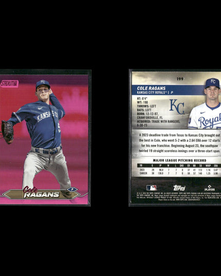 2024 Topps Stadium Club Pink Parallel Cards Lot (16) MLB Inserts RCs