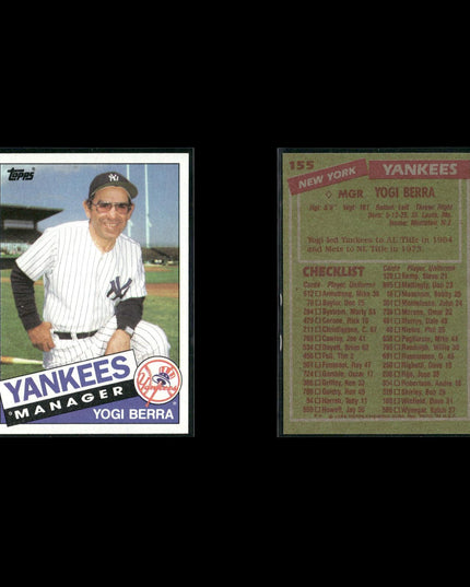 Yogi Berra 5-Card Lot Yankees HOF Catcher Vintage Tribute Cards