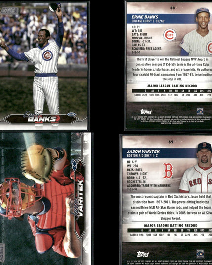 2024 Topps Stadium Club Legends Lot – 26 Cards – HOF Stars & Vintage Icons