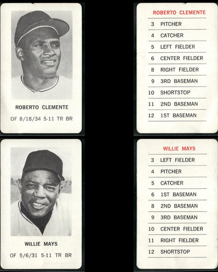 1970 Milton Bradley Baseball Team Lot (25 Cards) Vintage MLB