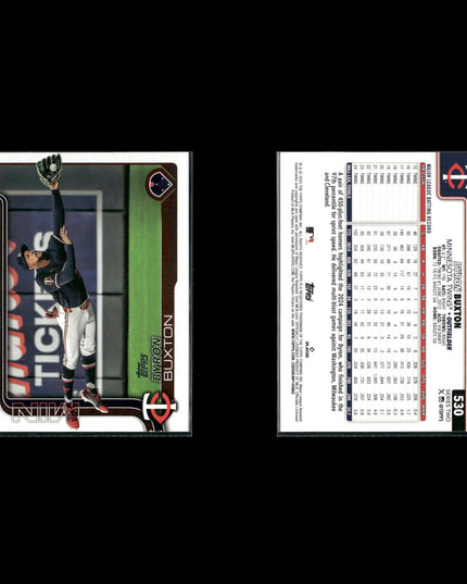 Byron Buxton 7-Card Lot Minnesota Twins Gold Glove CF Star