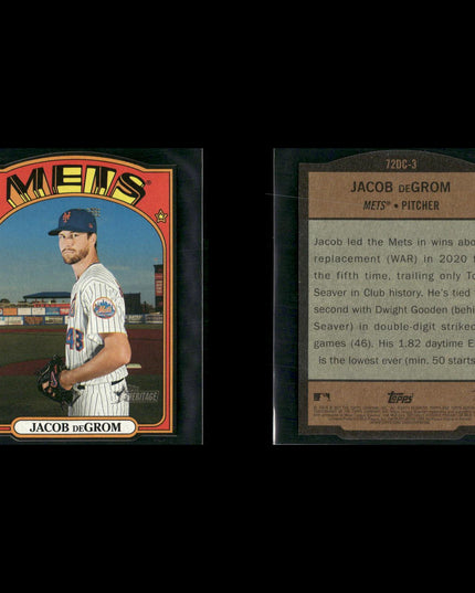 Jacob deGrom 10-Card Lot NY Mets 2x Cy Young Ace “deGOAT”