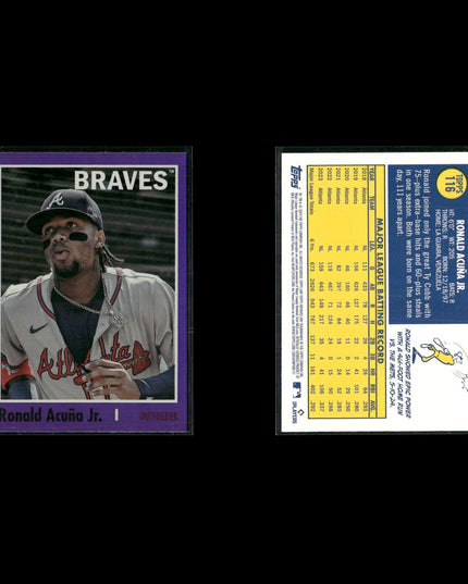 Ronald Acuña Jr 8-Card Lot Atlanta Braves 2023 MVP “El Abusador”