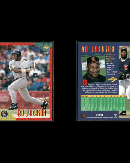 Bo Jackson Baseball Lot (15 Cards) Star Player Cards