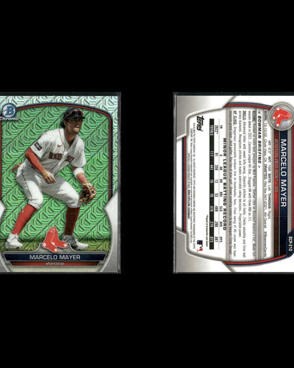 2023-24 Bowman Chrome Prospects Mojo Refractors Lot (7) Druw Jones, Lawlar, Mayer