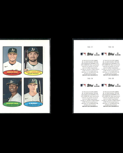 Shea Langeliers 4-Card Lot Oakland A’s Catcher Prospect