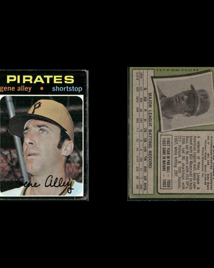 1971 Topps Baseball Lot (21) w/ Ted Simmons RC, Bill Mazeroski, Lee May Stars