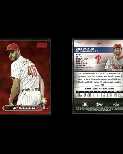 2024 Topps Stadium Club Red Parallel Cards Lot (12) MLB Inserts RCs