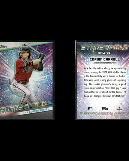 Corbin Carroll 6-Card Lot Arizona D-Backs 2023 NL ROY Rookie