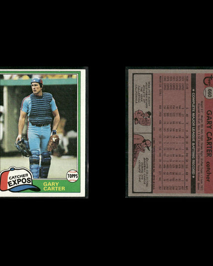 Gary Carter 12-Card Lot Mets 80s HOF Catcher World Series Champ