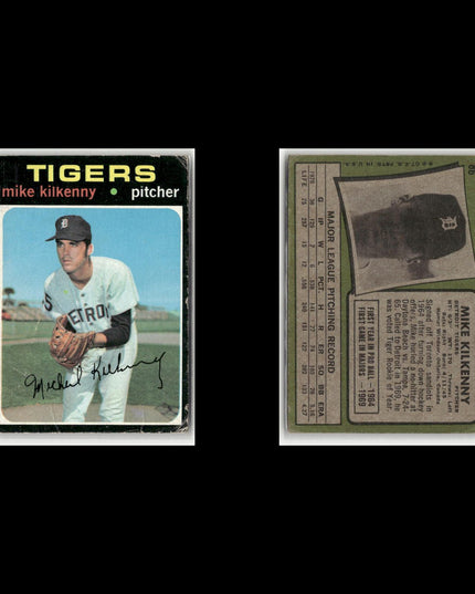 5-Card Lot Vintage 1971 Topps Detroit Tigers | MLB Baseball Trading Cards