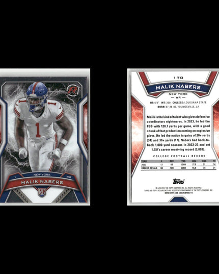 9-Card Lot 2025 Topps Football Resurgence | NFL Football Trading Cards Topps