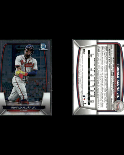 Ronald Acuña Jr 8-Card Braves Lot Five Tool Star NL MVP Season