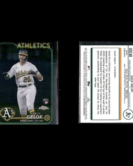 Zack Gelof 4-Card Lot Oakland A’s Rookie 2B Power Hitter