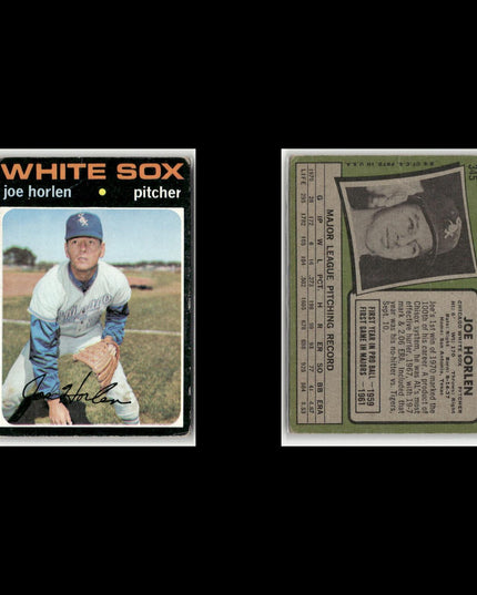 6-Card Lot Vintage 1971 Topps Chicago White Sox | MLB Baseball Trading Cards