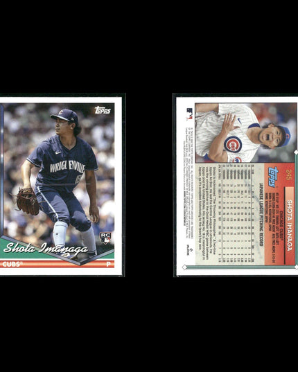 Shota Imanaga 5-Card Lot Chicago Cubs Rookie Pitcher