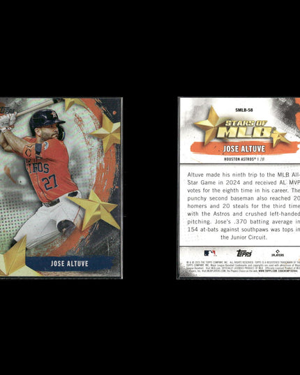 Jose Altuve 10-Card Lot Houston Astros MVP All-Star World Series Champ